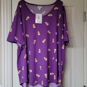 Lularoe Candy Corn Iris Tunic 3xl